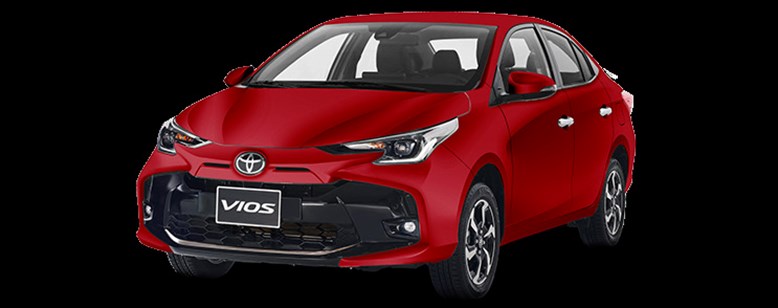 Toyota Vios 2023 màu đỏ